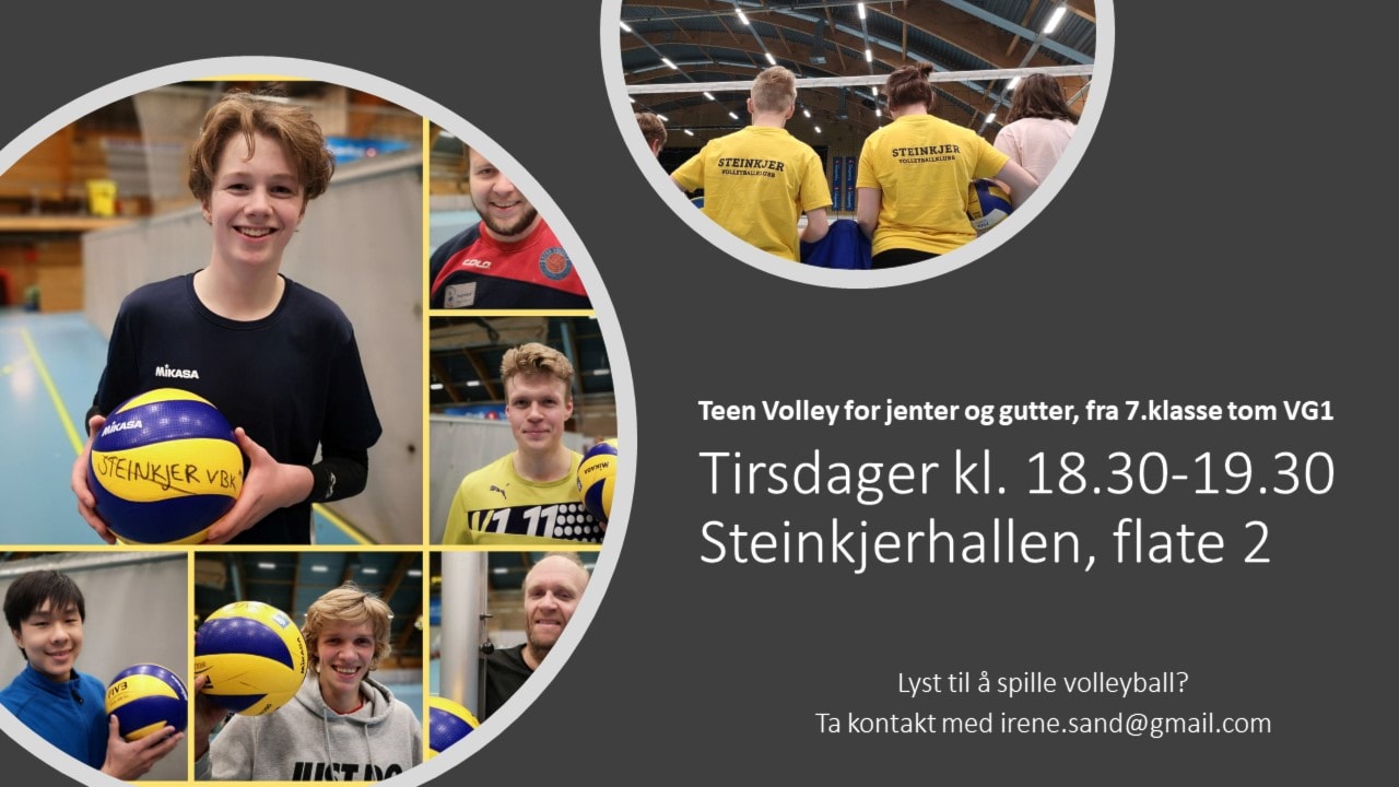 Teen Volley - ledig plass til deg!